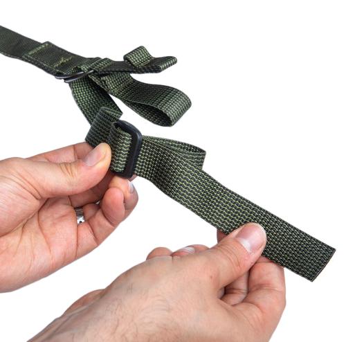 Särmä TST 2P-RK Quick-Adjust Rifle Sling. Front attachment: 25 mm (1") webbing.