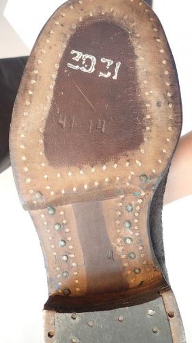 Soviet riding boots, unbelievable. Nailed on leather soles.