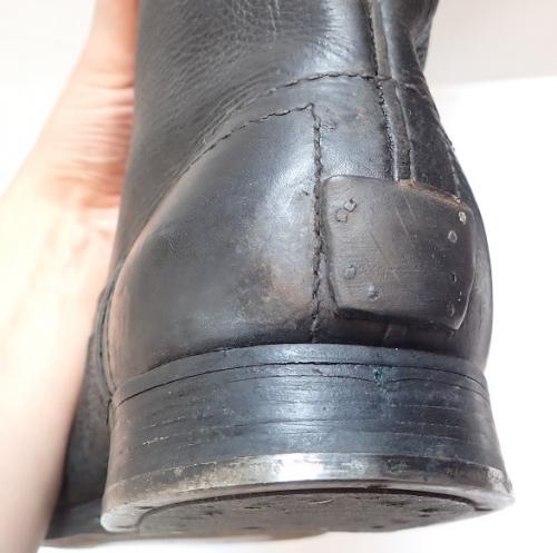 Soviet riding boots, unbelievable. Heel irons!