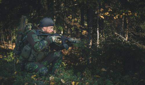 Särmä TST Woolshell Jacket. The M05 Woodland Camo is discontinued.