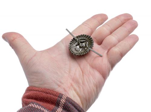 Soviet officer's cockade, metal, subdued, surplus.
