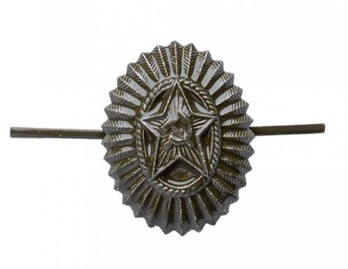 Soviet officer's cockade, metal, subdued, surplus Soviet officer's cockade, metal, subdued, surplus