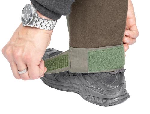 Särmä TST Woolshell Pants. Hook-and-loop cuff adjustment.