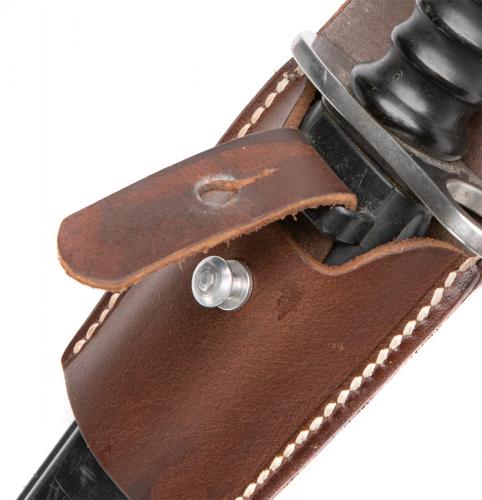 Swiss Stgw. 57 Bayonet with Frog, surplus.