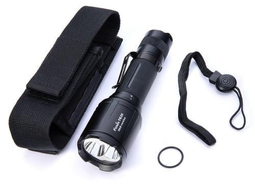 Fenix TK25 R&B Blue/Red Light flashlight.