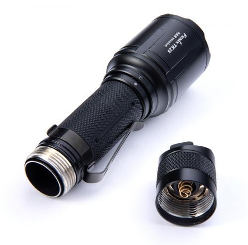 Fenix TK25 R&B Blue/Red Light flashlight.