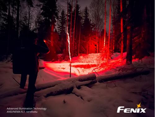 Fenix TK25 RED flashlight.