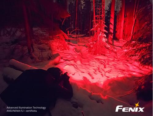 Fenix TK25 RED flashlight.