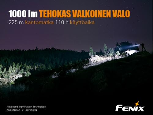 Fenix TK25 RED flashlight.