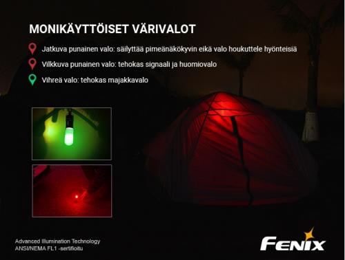Fenix CL09 Rechargeable Lantern. Various colour options.