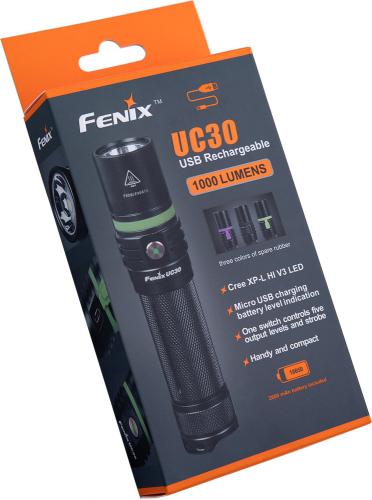 Fenix UC30 Rechargeable flashlight.