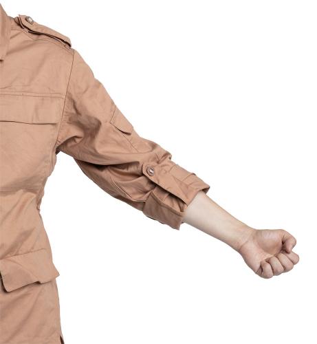 Russian "BTK" desert jacket, surplus. The sleeves can be rolled up and buttoned shut.