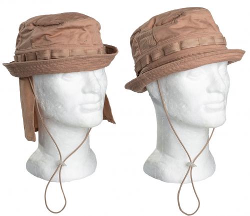 Russian "BTK" desert boonie hat, surplus. The brim can be worn in many ways - all of them ugly as hell!