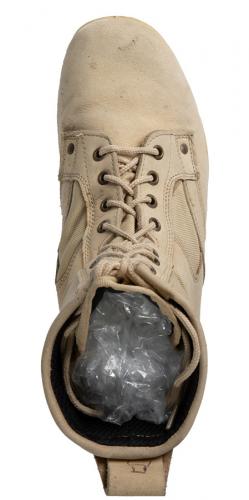 Russian "BTK" desert boots, surplus. Wide last that's actually shaped kinda like a human's foot.