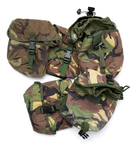 Dutch MOLLE General Purpose Pouch, Medium, DPM, surplus. The condition may vary but we separate the camo patterns.