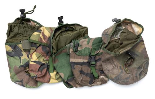 Dutch MOLLE pouch, general purpose, large, DPM, surplus. The condition and colour scheme vary.