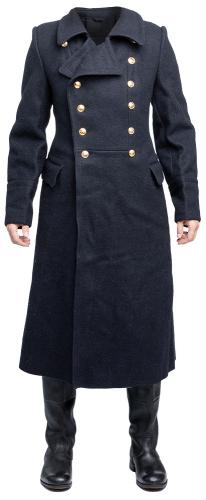Soviet wool greatcoat, black, surplus.