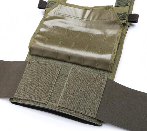 Särmä TST PC18 elastic cummerbund. Hook-and-loop attachment to plate carriers.