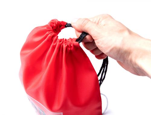 Cha Guevara drawstring bag, surplus. Drawstring closure to prevent thieving comrades from stealing your shit when the bag is on your back.