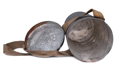 Belgian L.702 gas mask canister, surplus.