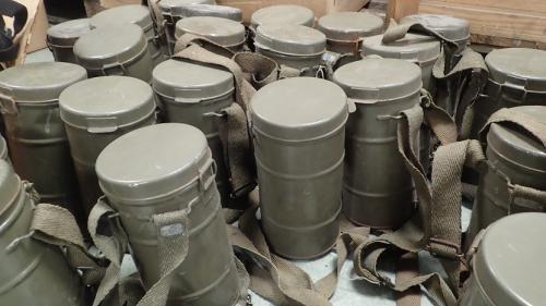 Finnish M32 gas mask canister, surplus.
