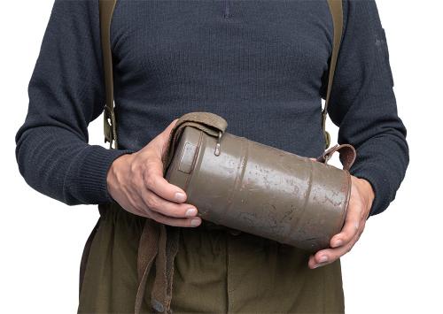Finnish M32 gas mask canister, surplus.