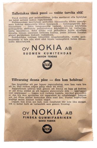 Nokia raincoat patch kit, surplus.