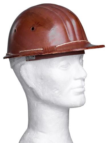 Soviet construction helmet, brown, surplus Soviet construction helmet, brown, surplus