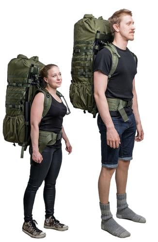 Särmä TST RP80 recon pack. Adjustable for 160-200 cm tall users.