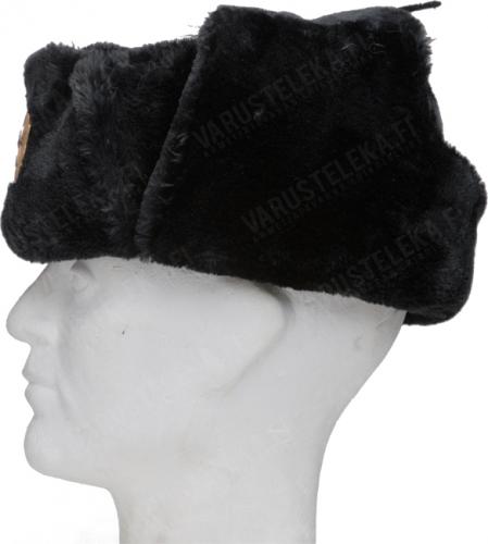 Russian fur hat with Soviet cockade.
