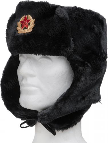 Russian fur hat with Soviet cockade.