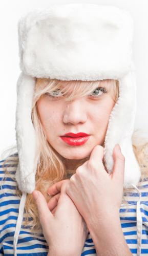 Russian Winter hat with Soviet cockade. 