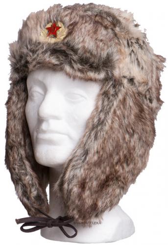 Russian fur hat with Soviet cockade.
