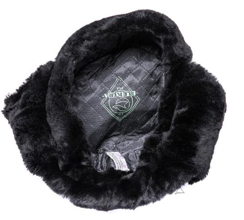 Latvian fur hat, black, unissued.
