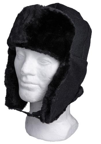 Latvian fur hat, black, unissued.