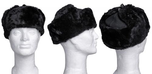 Latvian fur hat, black, unissued.