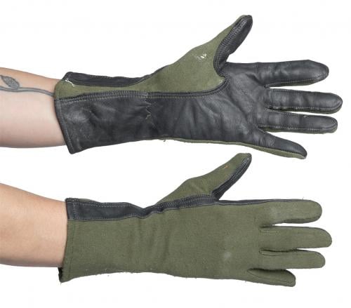 US vehicle crew combat gloves, leather/Nomex, surplus . 