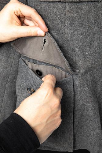 Finnish M36 wool tunic #13. Pocket inside the pocket!