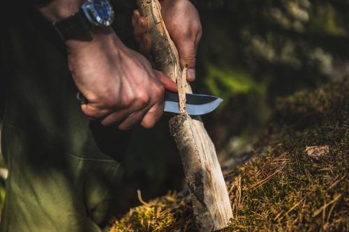 Terävä Jääkäripuukko 85, Carbon Steel. 