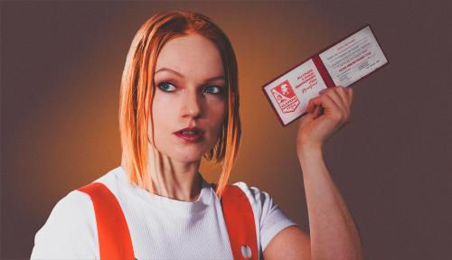 CCCP Communist work card, blank.