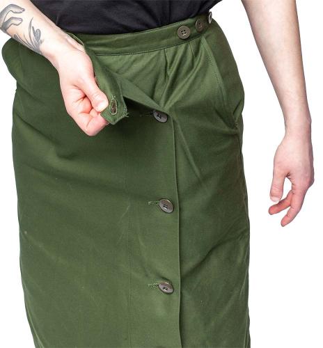 Swedish M59 field skirt, green, surplus.
