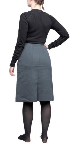Swedish M60 skirt, diagonal wool, surplus. Note the bellowed back hem!