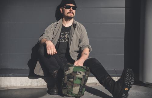 Swedish work jacket, gray, surplus.