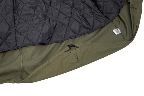 Särmä Windproof Fishtail Parka. The fisthail folds in and snaps in place.
