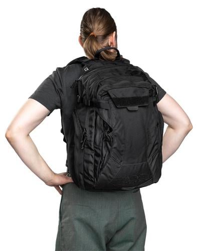 CamelBak Urban Assault Pack, black, with water bottle, surplus.