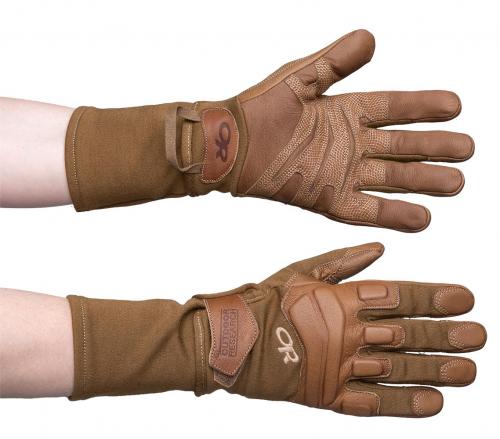 Outdoor Research Firemark Gauntlet Gloves, coyote, surplus Outdoor Research Firemark Gauntlet Gloves, coyote, surplus