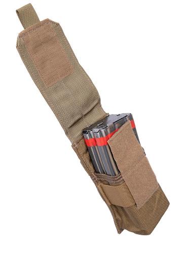 Eagle Industries M4/2 (MP1) Double Magazine Pouch, Coyote Brown, surplus.