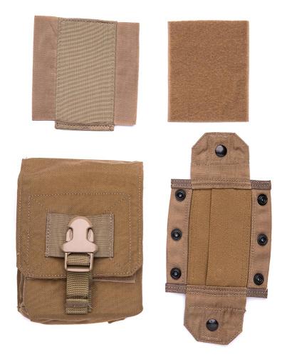 Eagle Industries FSBE M-60 Ammo Pouch, Coyote Brown, surplus. Comes with a stiff divider, hooks cover and dump pouch top.