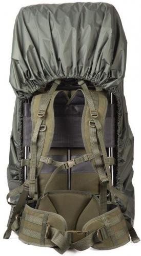 Savotta Raincover, Green. The X-Large size covers  up to 100-litre (6100 cu in) rucksacks.