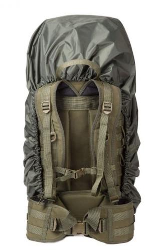 Savotta Raincover, Green. The Large size covers 60-litre (3660 cu in) rucksacks.